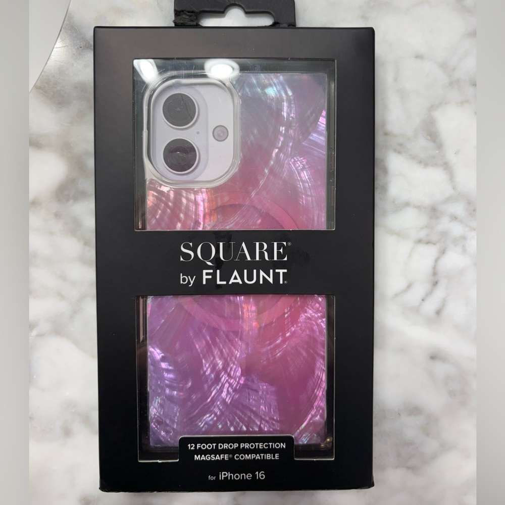Flaunt Pink Mother of Pearl iPhone 16 Case MagSafe